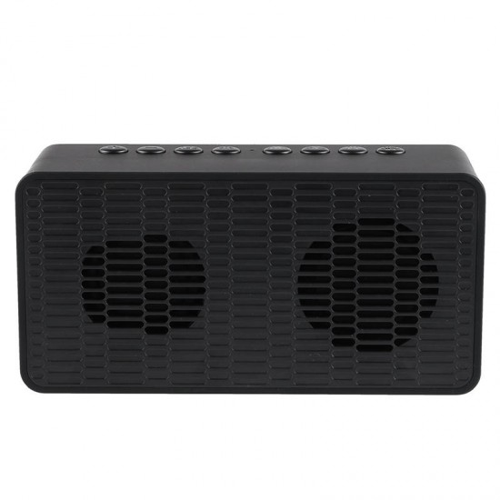 BT506 Wireless bluetooth 5.0 Speaker LED Display Dual Alarm Clock TF Card 4D Bass Stereo Speaker with Mic