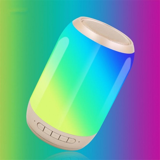 Portable Colorful LED Light Wireless bluetooth Speaker HiFi FM Radio TF Card Dual Bass Subwoofer with Mic Portable Colorful LED Light Wireless bluetooth Speaker HiFi FM Radio TF Card Dual Bass Subwoofer with Mic