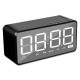 Q31 Wireless bluetooth 5.0 Speaker LED Display Dual Alarm Clock FM Radio TF Card Stereo Speaker with Mic