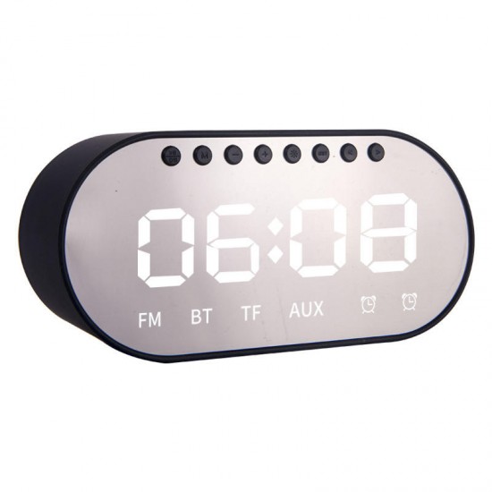 T1 Wireless bluetooth Speaker Dual Drivers Dual Alarm Clock LED Display FM Radio TF Card Heavy Bass Stereo Speaker with Mic T1 Wireless bluetooth Speaker Dual Drivers Dual Alarm Clock LED Display FM Radio TF Card Heavy Bass Stereo Speaker with Mic