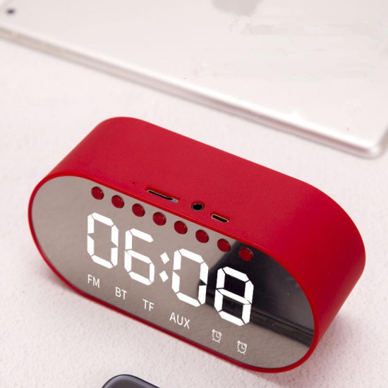 T1 Wireless bluetooth Speaker Dual Drivers Dual Alarm Clock LED Display FM Radio TF Card Heavy Bass Stereo Speaker with Mic T1 Wireless bluetooth Speaker Dual Drivers Dual Alarm Clock LED Display FM Radio TF Card Heavy Bass Stereo Speaker with Mic