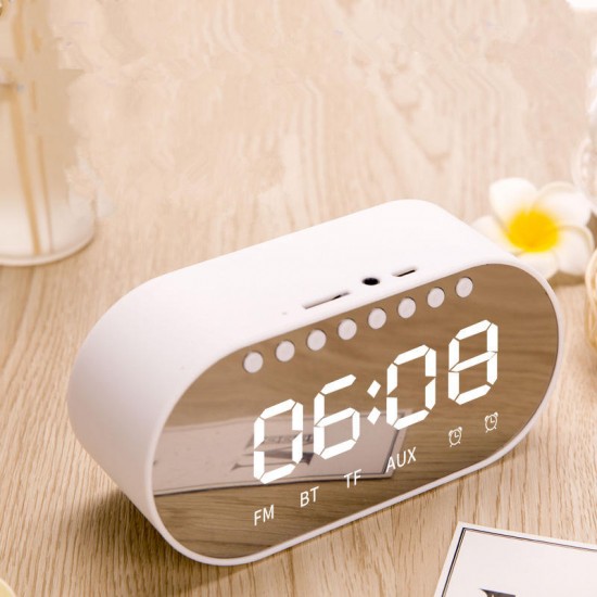 T1 Wireless bluetooth Speaker Dual Drivers Dual Alarm Clock LED Display FM Radio TF Card Heavy Bass Stereo Speaker with Mic T1 Wireless bluetooth Speaker Dual Drivers Dual Alarm Clock LED Display FM Radio TF Card Heavy Bass Stereo Speaker with Mic
