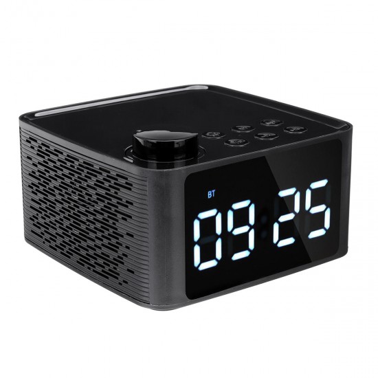 Wireless bluetooth 5.0 Speaker LED Display Alarm Clock FM Radio TF Card Handsfree Speaker Wireless bluetooth 5.0 Speaker LED Display Alarm Clock FM Radio TF Card Handsfree Speaker
