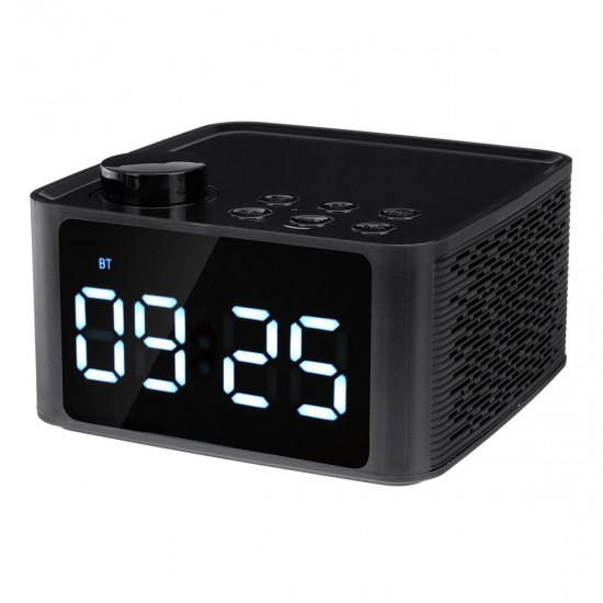 Wireless bluetooth 5.0 Speaker LED Display Alarm Clock FM Radio TF Card Handsfree Speaker Wireless bluetooth 5.0 Speaker LED Display Alarm Clock FM Radio TF Card Handsfree Speaker