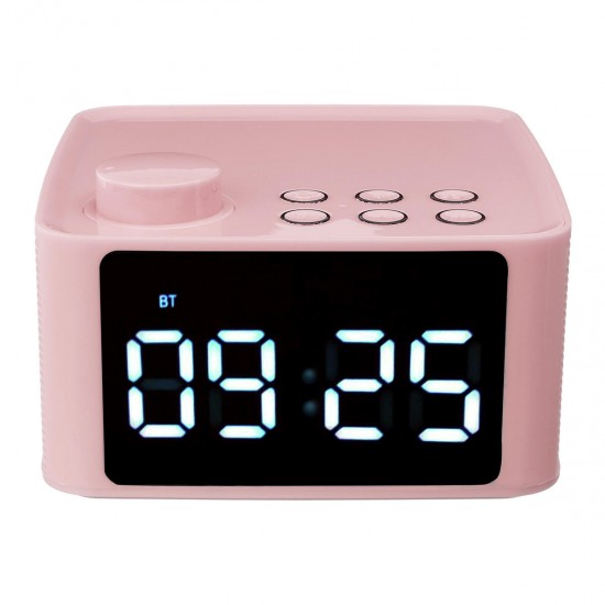 Wireless bluetooth 5.0 Speaker LED Display Alarm Clock FM Radio TF Card Handsfree Speaker Wireless bluetooth 5.0 Speaker LED Display Alarm Clock FM Radio TF Card Handsfree Speaker