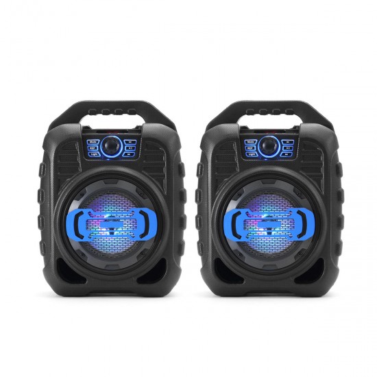 Wireless bluetooth Speaker Kalaoke Colorful Light Stereo TF Card FM Radio Portable Speaker