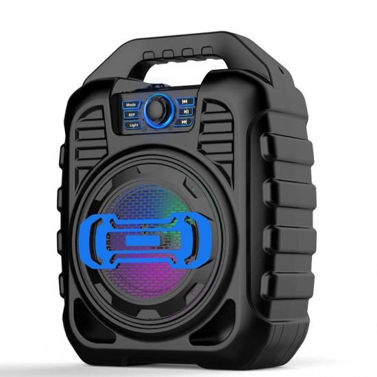 Wireless bluetooth Speaker Kalaoke Colorful Light Stereo TF Card FM Radio Portable Speaker