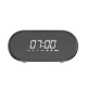 E09 Wireless bluetooth Speaker HiFi Dual Units Dual Alarm Clock LED Display Light FM Radio TF Card Speaker with Mic