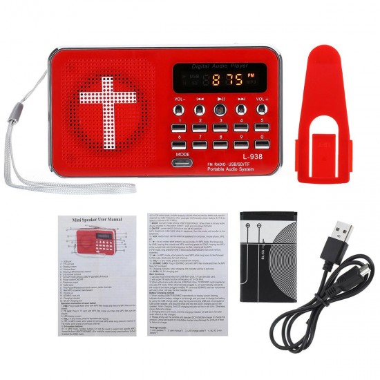 Bible AUX U-disk TF SD Card Audio MP3 Music Player Portable Mini FM Radio Speakers For Elders Gift Bible AUX U-disk TF SD Card Audio MP3 Music Player Portable Mini FM Radio Speakers For Elders Gift