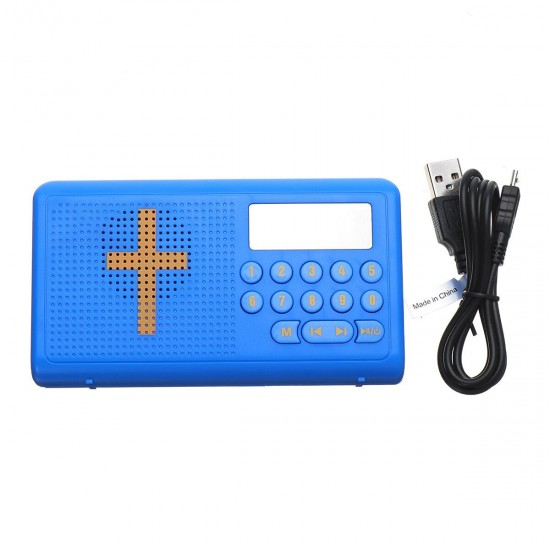 Bible Audio Books Player Speaker King James Electronic English Talking Support TF Card