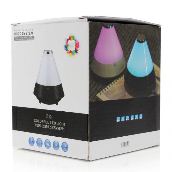 Colorful LED Night Light Portable Stereo bluetooth 3.0 Wireless Music Speaker