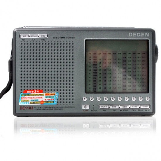 DE1103 DSP FM SW MW LW SSB Digital World External Antenna Radio Receiver