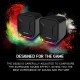 GS202 Mini Magnet-free 3.5mm USB Plug RGB Lightning PUBG LOL FPS Gaming Stereo Music Speaker