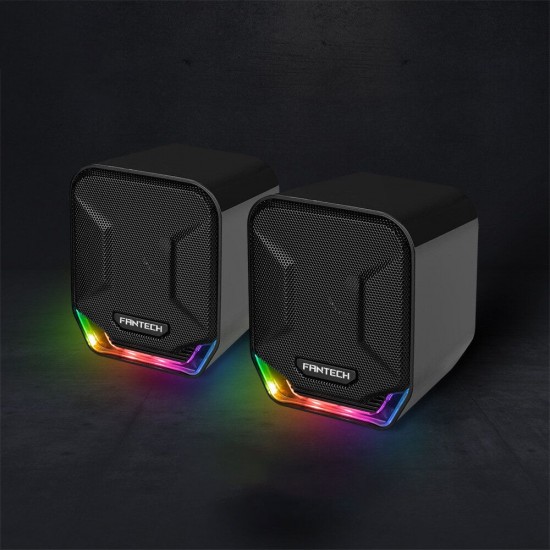 GS202 Mini Magnet-free 3.5mm USB Plug RGB Lightning PUBG LOL FPS Gaming Stereo Music Speaker GS202 Mini Magnet-free 3.5mm USB Plug RGB Lightning PUBG LOL FPS Gaming Stereo Music Speaker