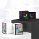 GS203 Portable Mini Magnet-free 3.5mm USB Plug RGB Lightning PUBG LOL FPS Gaming Subwoofer Bass Music Speaker GS203 Portable Mini Magnet-free 3.5mm USB Plug RGB Lightning PUBG LOL FPS Gaming Subwoofer Bass Music Speaker