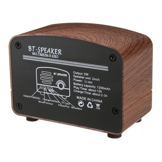 FT-BT01 bluetooth 4.1 Wireless 5W Speaker FM Radio Recevier Support TF Card FT-BT01 bluetooth 4.1 Wireless 5W Speaker FM Radio Recevier Support TF Card