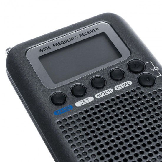 Full Bands Portable Digital AIR FM AM CB SW VHF Radio LCD Stereo Mini Receiver Speaker