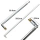 Full-channel AM FM Radio Telescopic Antenna Replacement 63cm Length 4 Sections