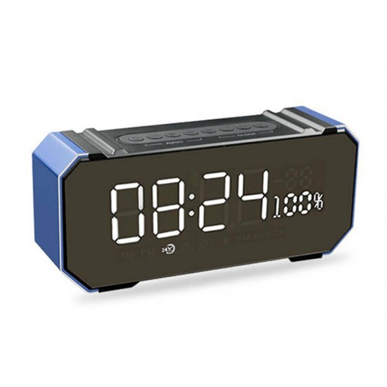 GS707 Wireless LED bluetooth 4.2 Speaker Soundbar Alarm Clock USB TF AUX FM Radio Receiver