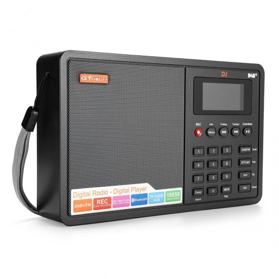 D1 DAB Receiver Portable Digital DAB+ FM Full Band Stereo Radio