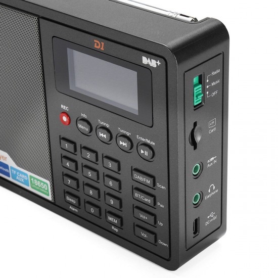 D1 DAB Receiver Portable Digital DAB+ FM Full Band Stereo Radio D1 DAB Receiver Portable Digital DAB+ FM Full Band Stereo Radio