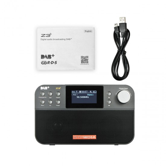 Z3 DAB+ FM RDS Full Band Digital Radio 60 Preset Stations 2.4inch TFT Display Upgrade Version Z3 DAB+ FM RDS Full Band Digital Radio 60 Preset Stations 2.4inch TFT Display Upgrade Version