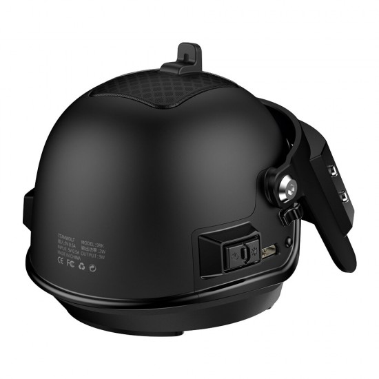 GB98K Portable Wireless bluetooth 4.2 Speaker Rechargeable Spetsnaz Helmet Shape Loudspeaker Support Android iOS GB98K Portable Wireless bluetooth 4.2 Speaker Rechargeable Spetsnaz Helmet Shape Loudspeaker Support Android iOS