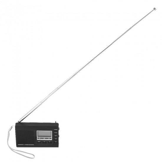 HRD-310 Portable Mini FM MW SW Digital Alarm Clock FM Radio Receiver