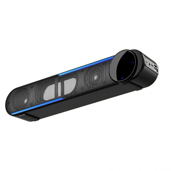 M18 Speaker Updated Version Double Drivers HiFi Bass LED Light USB Power Supply Desktop Speaker Computer Sound Bar