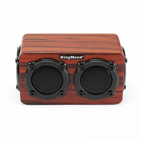 S403 HiFi Wooden Wireless bluetooth Speaker Portable Stereo Outdoors Subwoofer with Mic