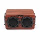 S403 HiFi Wooden Wireless bluetooth Speaker Portable Stereo Outdoors Subwoofer with Mic