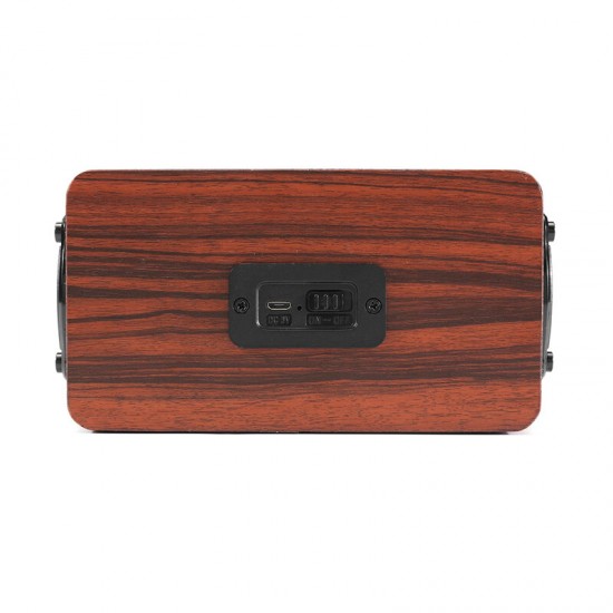 S403 HiFi Wooden Wireless bluetooth Speaker Portable Stereo Outdoors Subwoofer with Mic