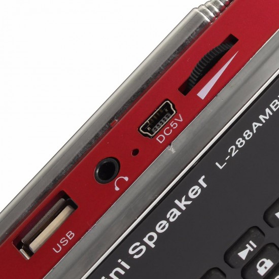 L-288 Mini Portable LCD FM Radio Stereo MP3 Music Player Micro SD TF USB AUX Outdoor Speaker L-288 Mini Portable LCD FM Radio Stereo MP3 Music Player Micro SD TF USB AUX Outdoor Speaker