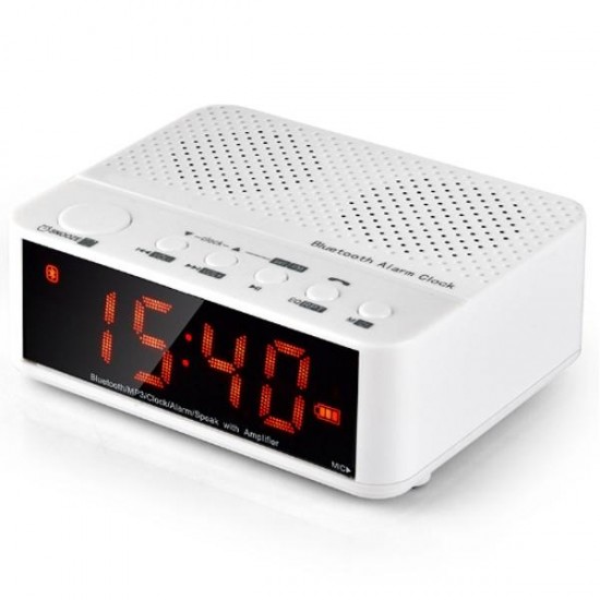 Wireless Alarm Clock Mini bluetooth Speaker With Card Play FM Radio