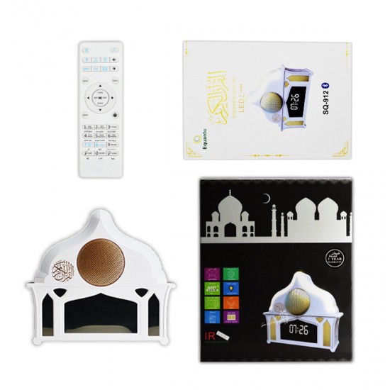 LED Clock Quran Speaker Wireless bluetooth Remote Control Digital Speaker for Quran Study LED Clock Quran Speaker Wireless bluetooth Remote Control Digital Speaker for Quran Study