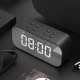 BT501 Wireless bluetooth 5.0 Speaker Dual Alarm Clock LED Display Stereo TF Card Mic Speaker
