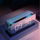 T68 Subwoofer Speaker LED Wireless Stereo bluetooth Dual Loudspeaker with Mic Support Alarm Clock FM Radio