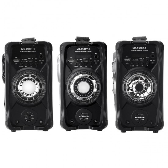 MS-158BT Outdoor Wireless bluetooth Stereo Speaker AUX USB TF FM Radio MS-158BT Outdoor Wireless bluetooth Stereo Speaker AUX USB TF FM Radio