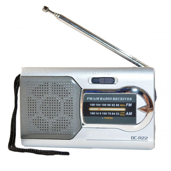 Mini Portable Pocket Stereo AM FM Telescopic Antenna Radio Speaker