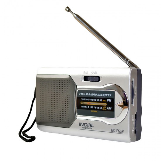 Mini Portable Pocket Stereo AM FM Telescopic Antenna Radio Speaker