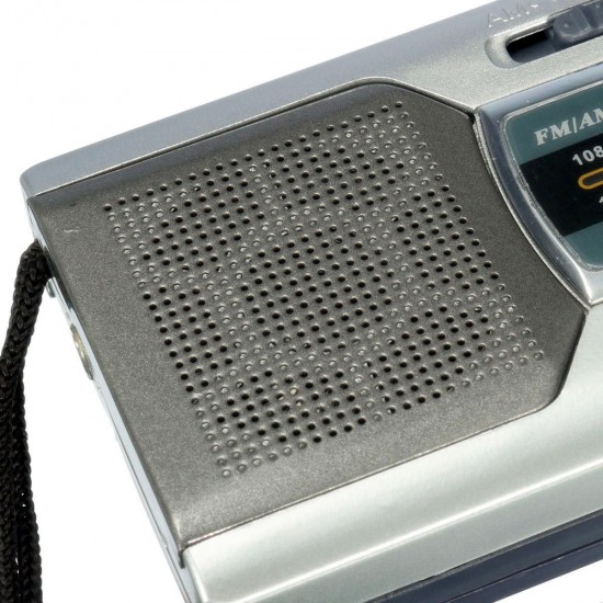 Mini Portable Pocket Stereo AM FM Telescopic Antenna Radio Speaker