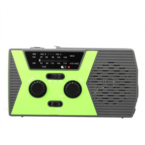 NOAA Weather FM Radio Emergency Solar Hand Crank Self Powered Flashlight Power Bank Reading Lamp Radio NOAA Weather FM Radio Emergency Solar Hand Crank Self Powered Flashlight Power Bank Reading Lamp Radio