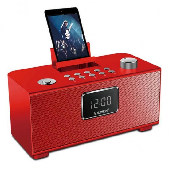 PN-06 Protable bluetooth 4.1 EDR Alarm Clock DSP Speaker TF with Phone Stand