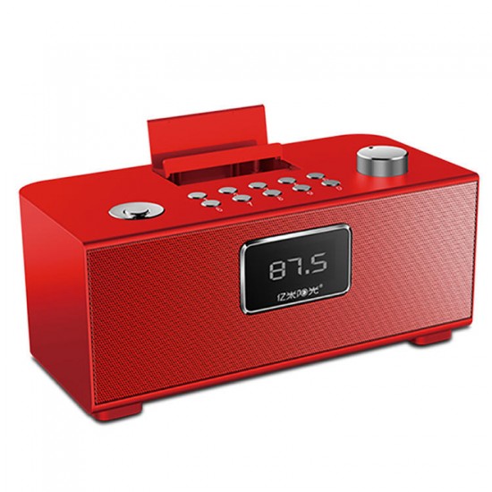 PN-06 Protable bluetooth 4.1 EDR Alarm Clock DSP Speaker TF with Phone Stand