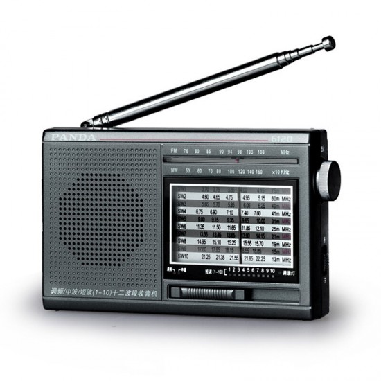 6120 FM MW SW Radio Portable Retro Radio Speaker Music Player