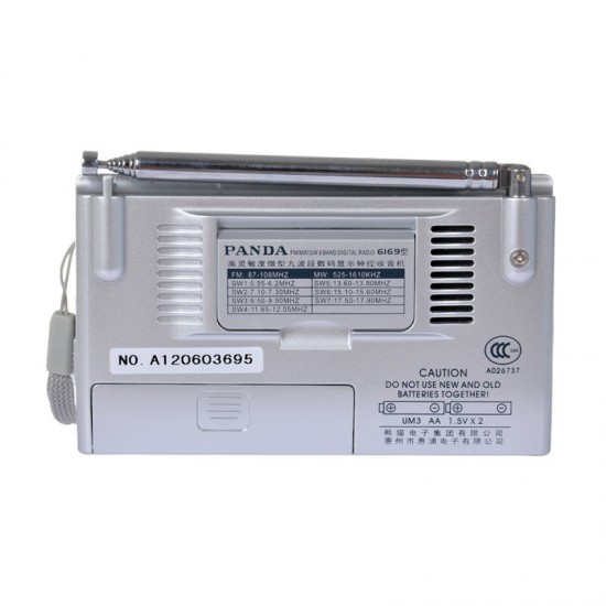 6169 FM MW SW Full Band Clocked Digital Display Portable Mini Radio 6169 FM MW SW Full Band Clocked Digital Display Portable Mini Radio