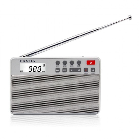 6207 Radio AM FM Dual Band Radio Alarm Clock TF Card MP3 Player