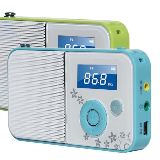 Panda DS-111 FM Radio TF Card Portable Computer Speaker WMA MP3 Music Player
