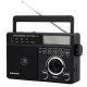 T-19 FM AM SW DSP Digital Tuning Full Band Radio Support Radio Recording Alarm Clock TF Card MP3 Music Player