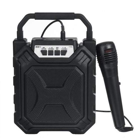 Portable 60Hz-15KHz Bluetooth 5.0 Wireless Speaker 3000mAh Rechargeable High-power Subwoofer Support FM Radio AUX Audio Input Portable 60Hz-15KHz Bluetooth 5.0 Wireless Speaker 3000mAh Rechargeable High-power Subwoofer Support FM Radio AUX Audio Input